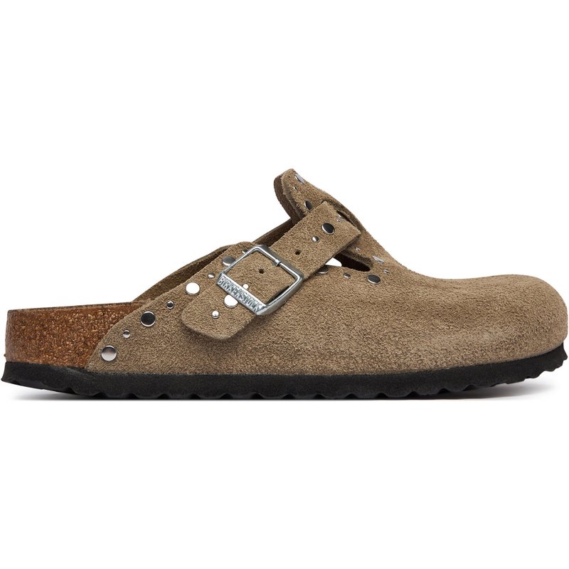 Pantoletten Birkenstock Boston Rivet 1030418 Beige