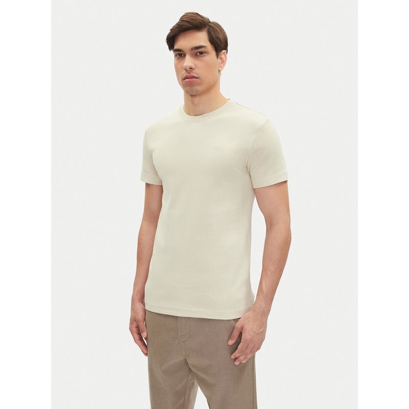 Mustang T-Shirt Allen 1016486 Beige Slim Fit
