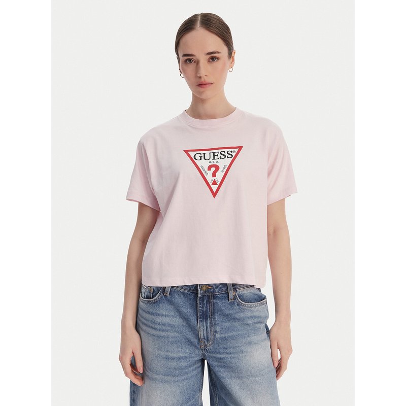 Guess Jeans T-Shirt W4YI73 K8HM0 Rosa Regular Fit