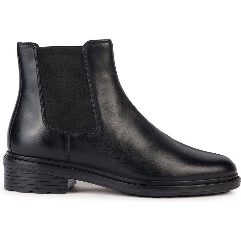 Klassische Stiefeletten Geox D Walk Pleasure D36TGE 00043 C9999 Schwarz