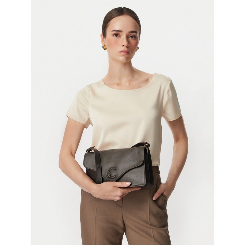 Handtasche Coccinelle VJG Coccinelle C-Me Softy SMO E1 VJF 12 02 01 Khakifarben