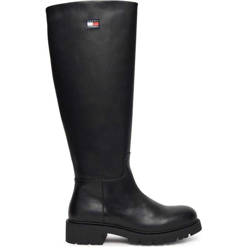 Stiefel Tommy Jeans Tjw Stretchy Long Shaft Boot EN0EN02828 Schwarz