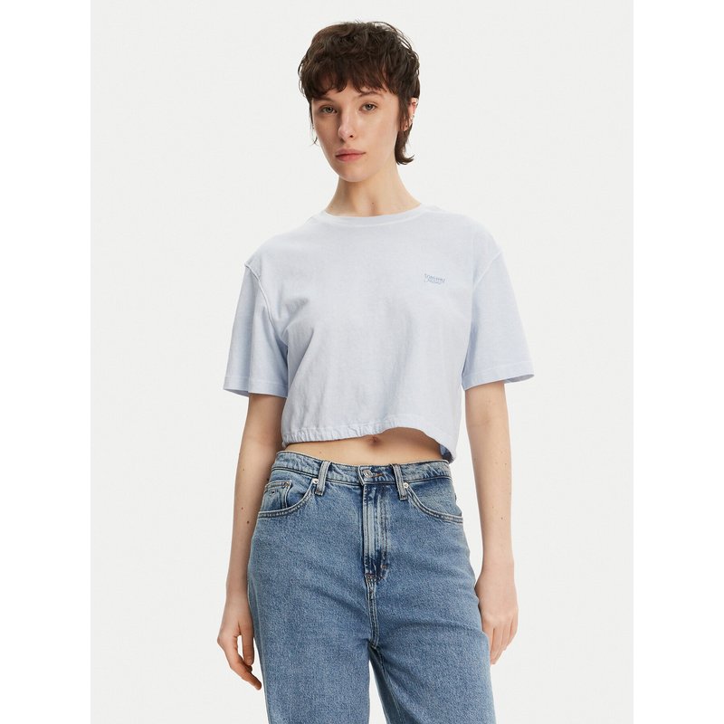 Tommy Jeans T-Shirt DW0DW20324 Himmelblau Relaxed Fit