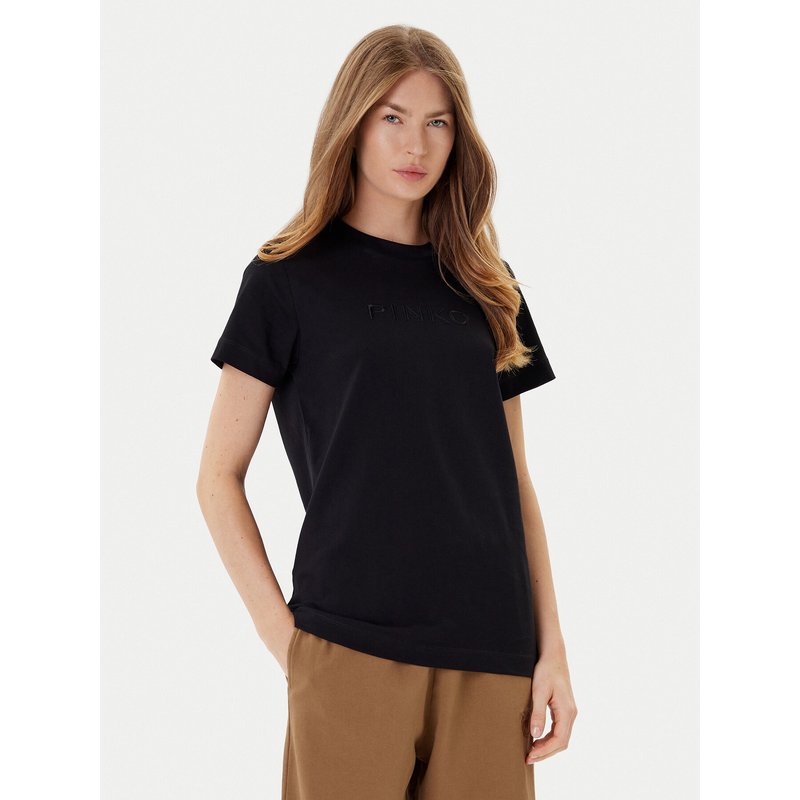 PINKO T-Shirt Start 101752 A2RD Schwarz Regular Fit
