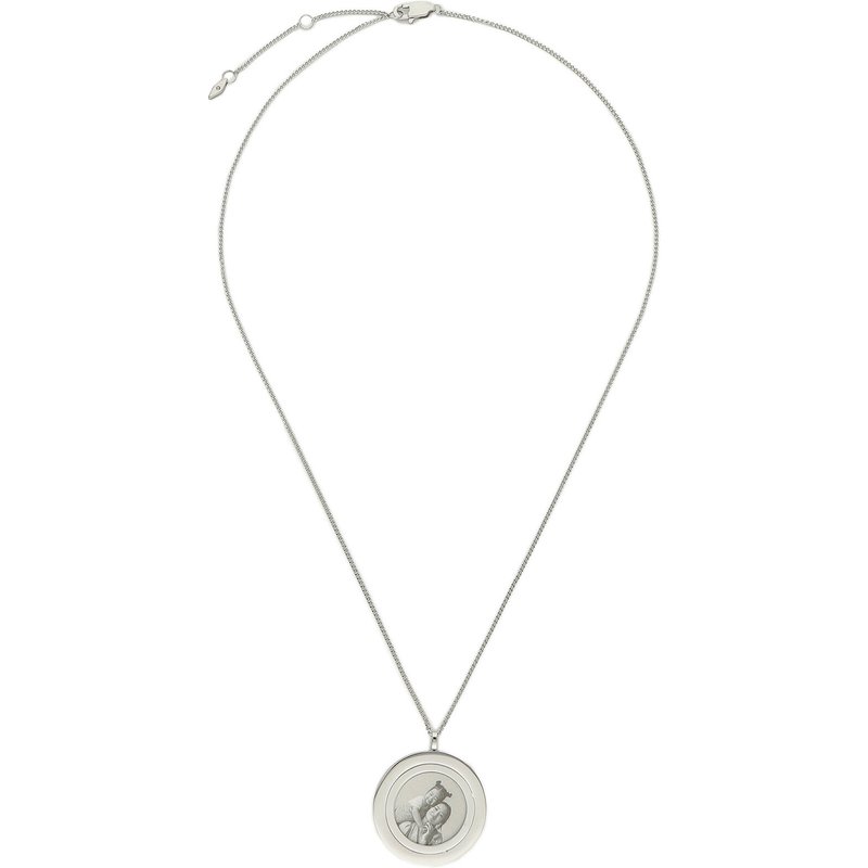 Halskette Fossil Harlow Locket JF04737040 Silberfarben