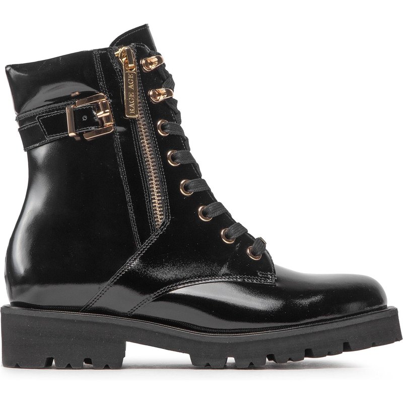 Schnürstiefeletten Rage Age RA-32-06-000426 Schwarz