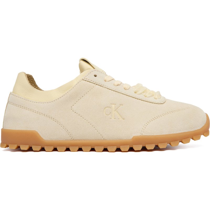Sneakers Calvin Klein Low Profile Run Mg Sue Db Laces HW0HW03150 Gelb