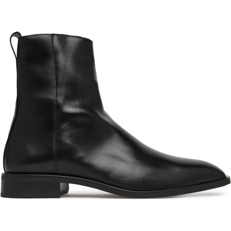 Stiefel Calvin Klein Slim Clean Zip Boot Lth HM0HM02007 Schwarz