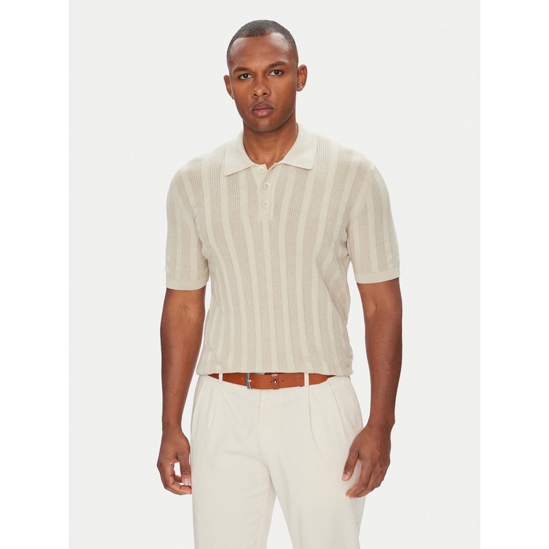 Baldessarini Poloshirt B4 50024.5232 Beige Slim Fit