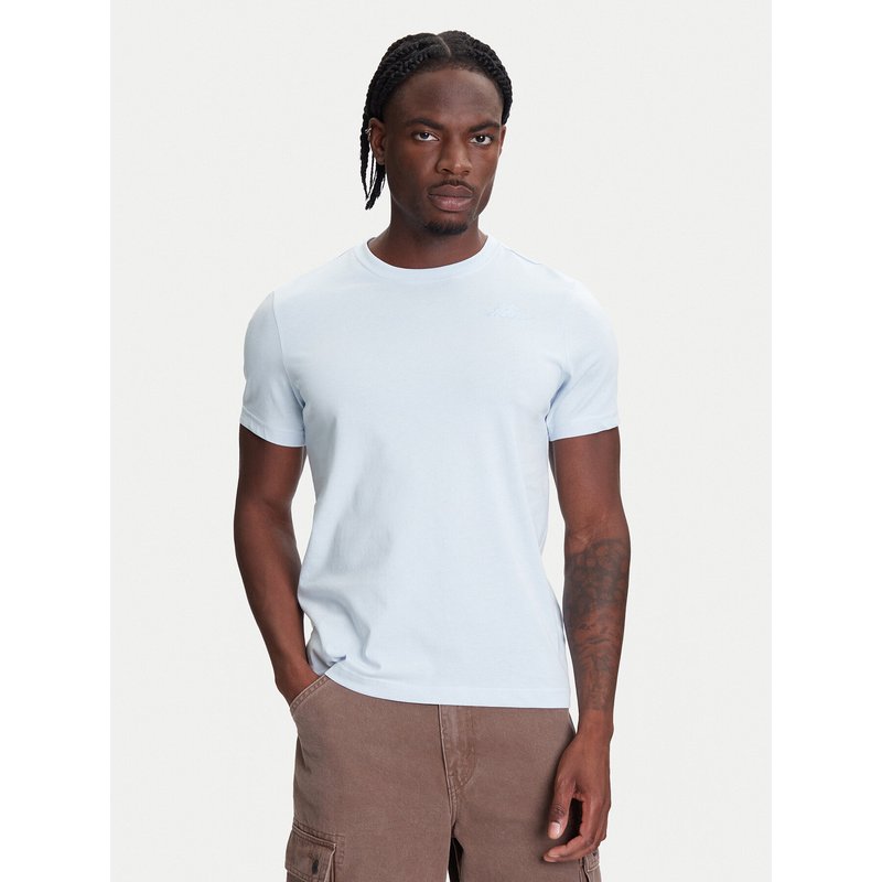 Kappa T-Shirt Logo Korpo Cafers 304J150 Himmelblau Slim Fit