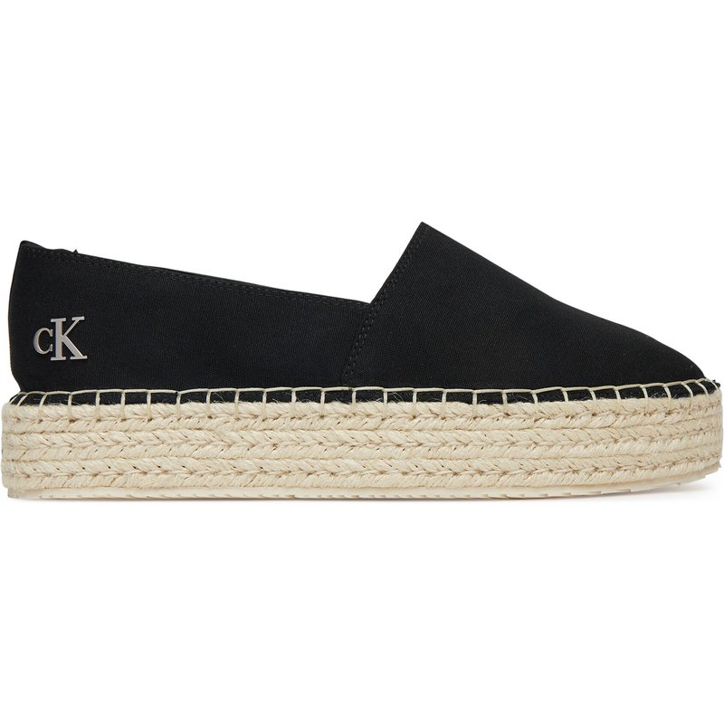 Espadrilles Calvin Klein Jeans Flatform Esdparille Mg/Hdw YW0YW01737 Schwarz