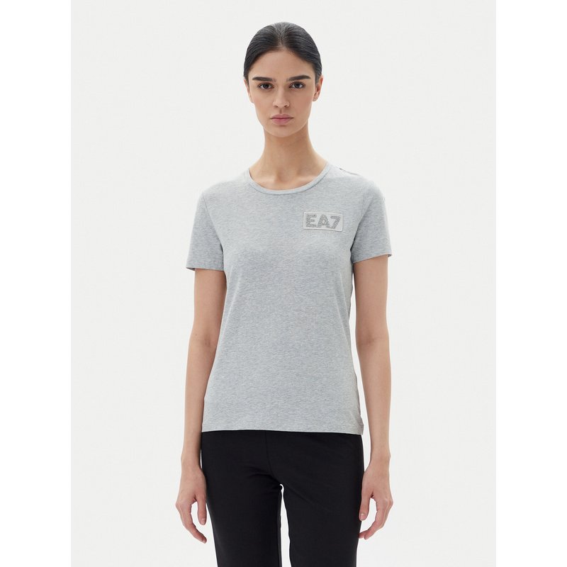 EA7 Emporio Armani T-Shirt 7W000492 AF10373 O8002 Grau Regular Fit