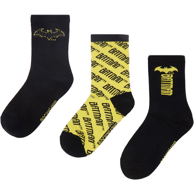 Lange Socken Batman CEO-ACCCS-AW26-221WBBAT(3-PACK) Schwarz
