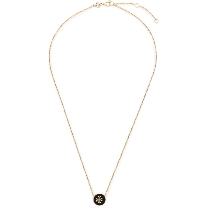 Halskette Tory Burch Kira Enamel Pendant Necklace 90549 Goldfarben