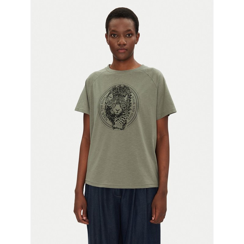 Fransa T-Shirt 20615456 Grün Regular Fit