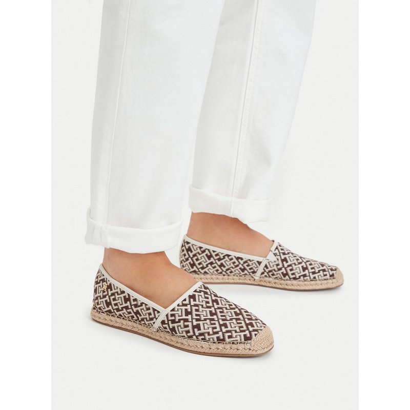 Espadrilles Tommy Hilfiger Th Monogram Jacquard FW0FW09501 Braun