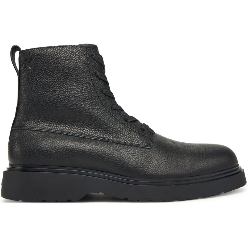 Schnürschuhe Calvin Klein Combat Ess Lace Up Zip Boot Lth YM0YM01373 Schwarz
