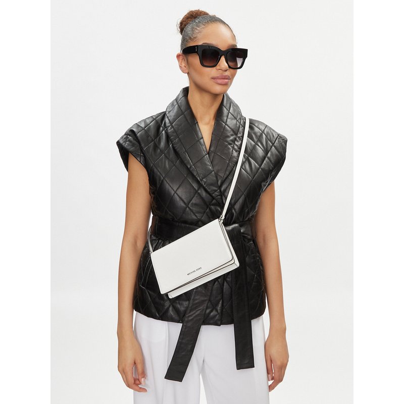 Handtasche MICHAEL Michael Kors Jet Set 32S4SJ6C6L Weiß