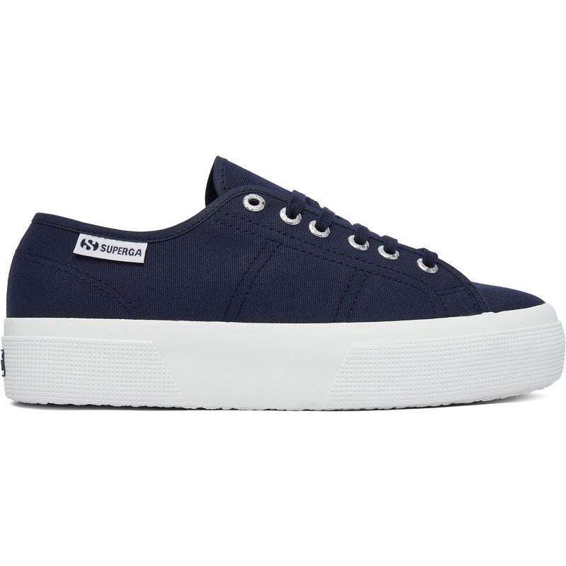 Sneakers aus Stoff Superga Platform Leggera S2142ZW Dunkelblau