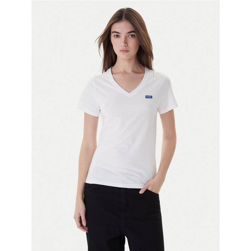 Hugo T-Shirt Classic 50513667 Weiß Regular Fit