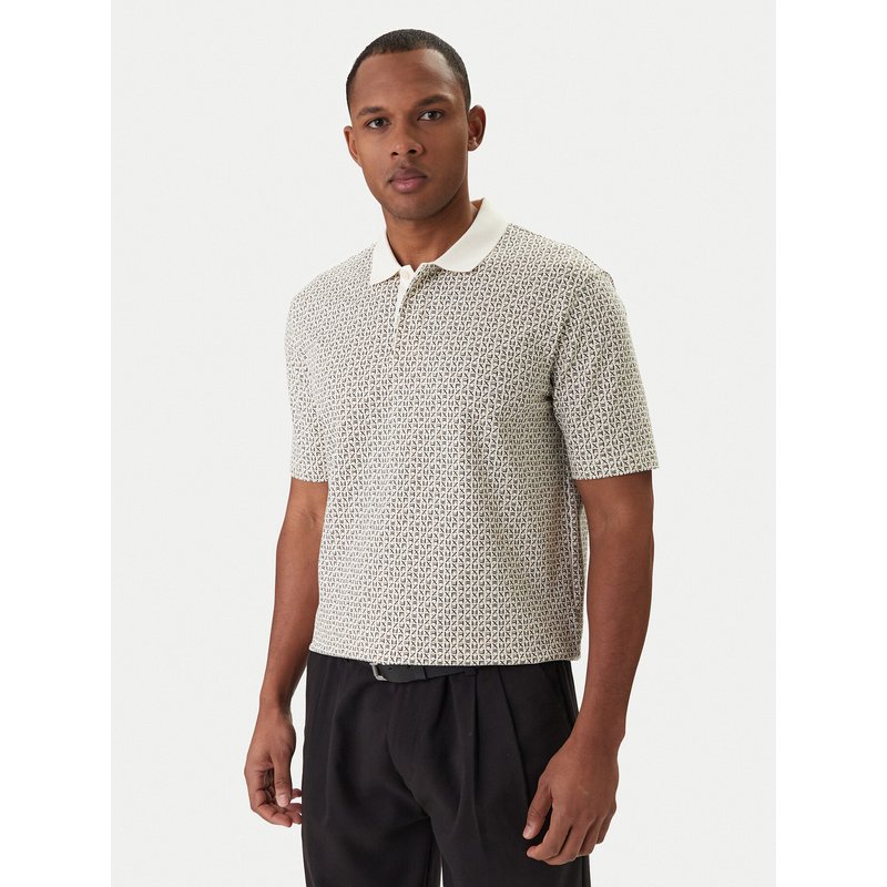 Armani Exchange Poloshirt XM000736 AF10819 F1165 Écru Regular Fit