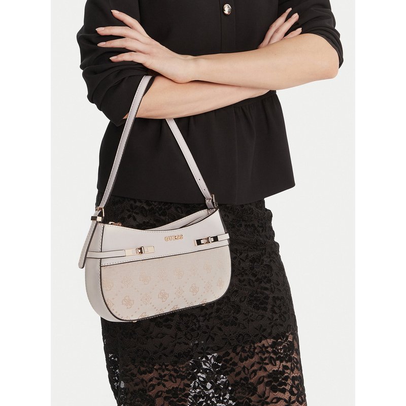 Handtasche Guess Melinda HWJP99 02170 Écru