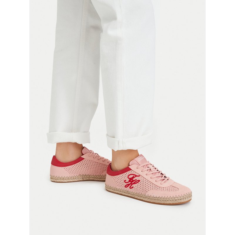 Espadrilles Tommy Hilfiger Th Heritage Rope Sneaker FW0FW09406 Rosa