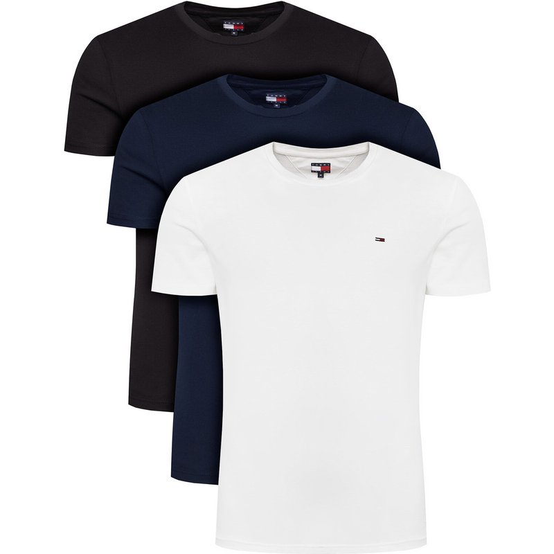 Tommy Jeans T-Shirt-Set DM0DM21579 Bunt Slim Fit