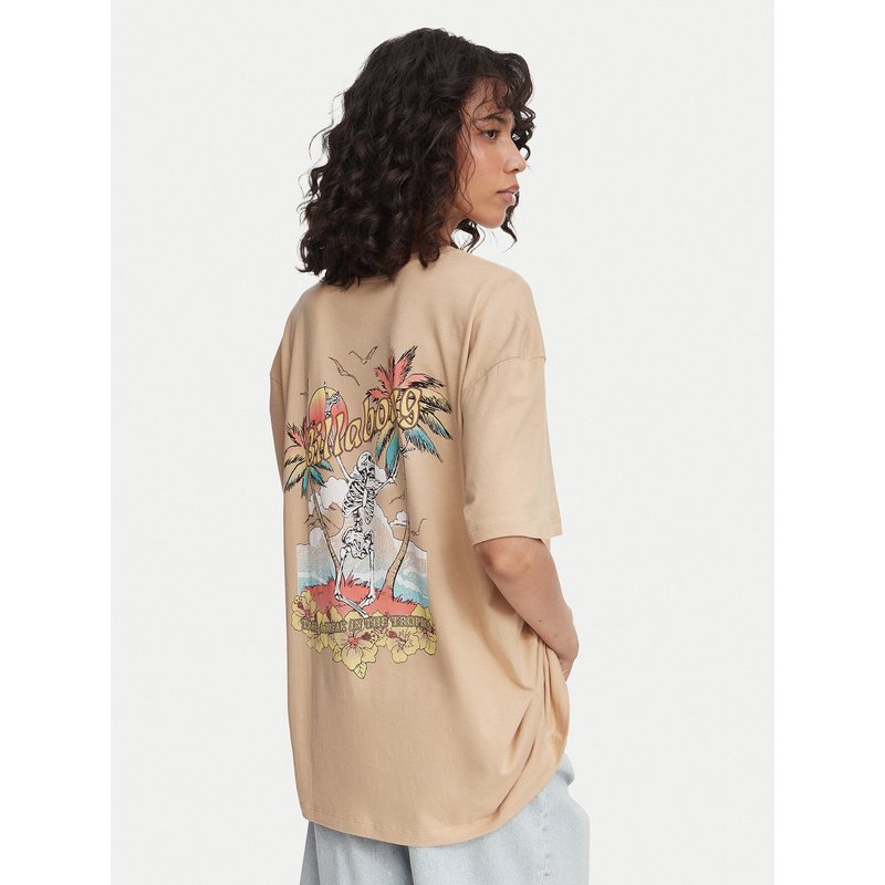Billabong T-Shirt Take A Break EBJZT00407 Khakifarben Oversize