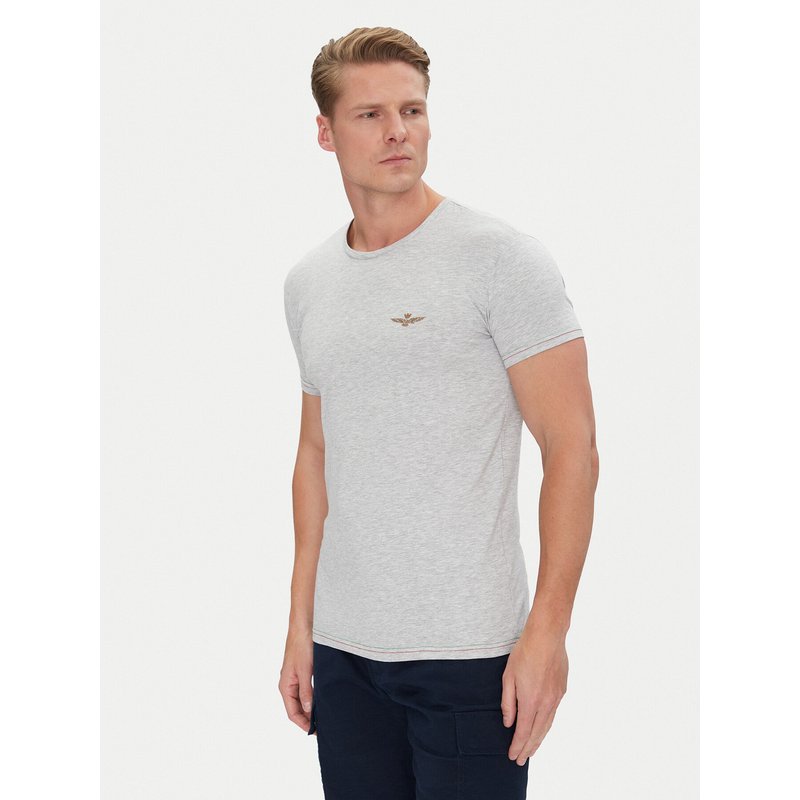 Aeronautica Militare T-Shirt AM1UTI003 Grau Regular Fit