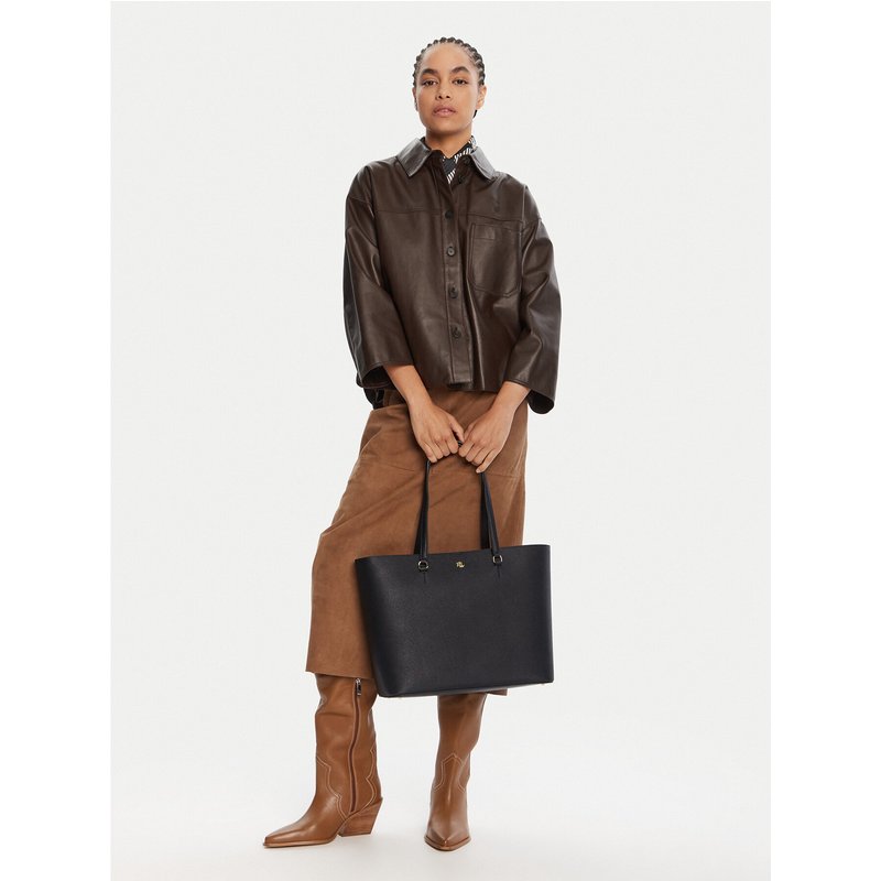 Handtasche Lauren Ralph Lauren 431911655001 Schwarz