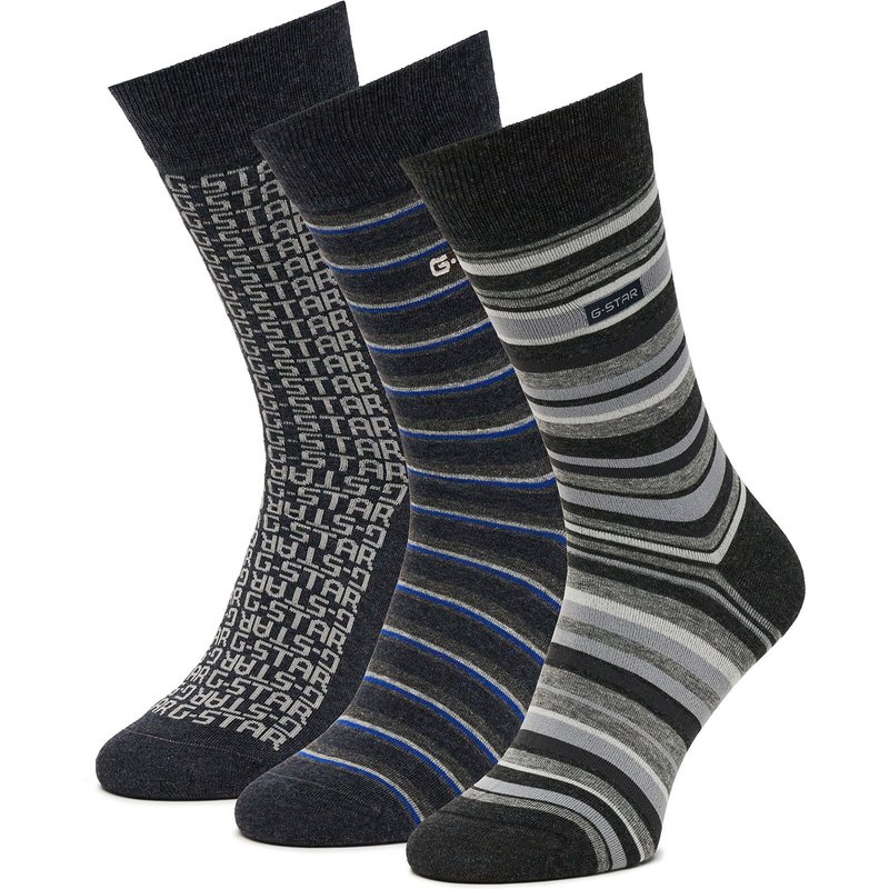 Sneakersocken G-Star Raw AS_G-STAR_W_047_SS25 (3-PACK) Schwarz