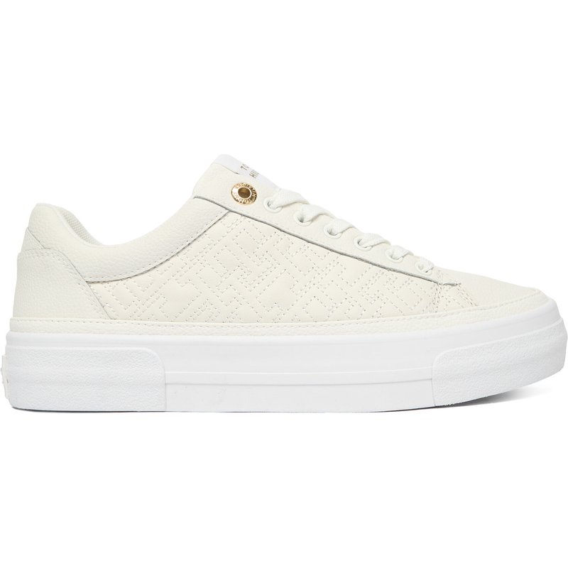 Sneakers Tommy Hilfiger Th Platform Sneaker Quilted FW0FW09265 Écru