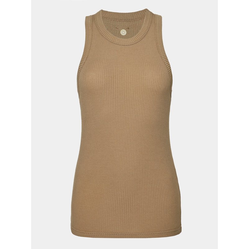Athlecia Top Lankae W Top EA231328 Beige Regular Fit