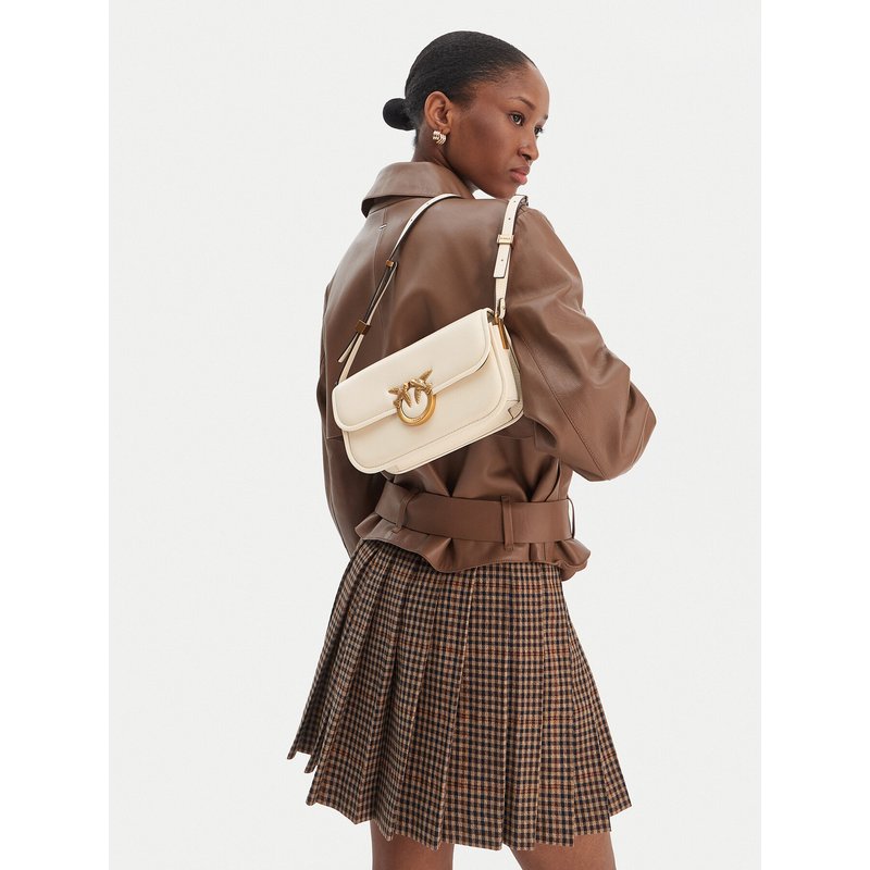 Handtasche PINKO Love Box Baguette Al 25-26 PLTT 105083 A26L Creme