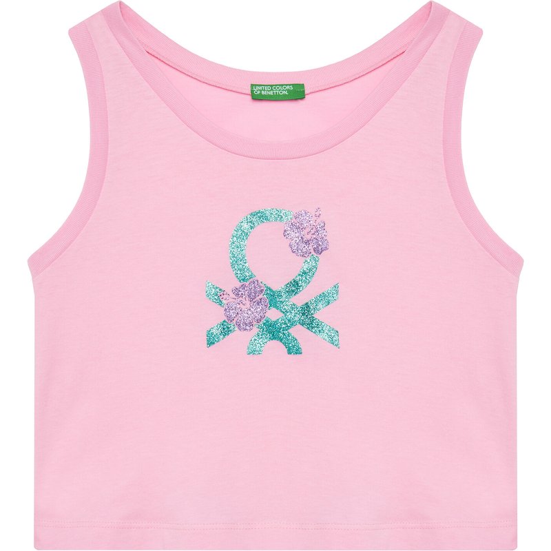 United Colors Of Benetton Top 3I1XCH01Z Rosa Relaxed Fit