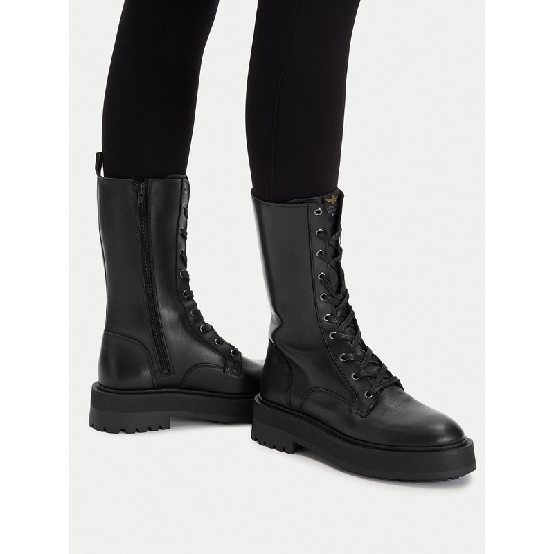 Schnürstiefeletten Aeronautica Militare 252SC0313DPL00254 Schwarz