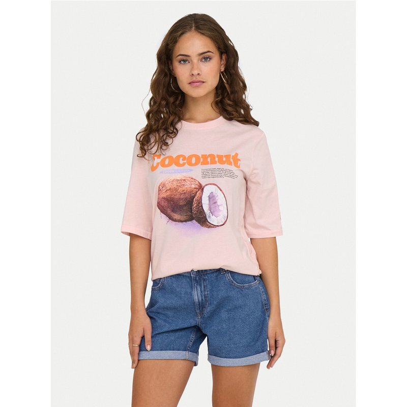 ONLY T-Shirt Phoebe 15351369 Rosa Regular Fit