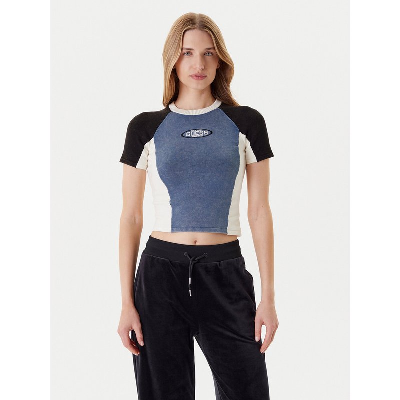 Guess T-Shirt W5YR44 Z2YJ2 Dunkelblau Regular Fit