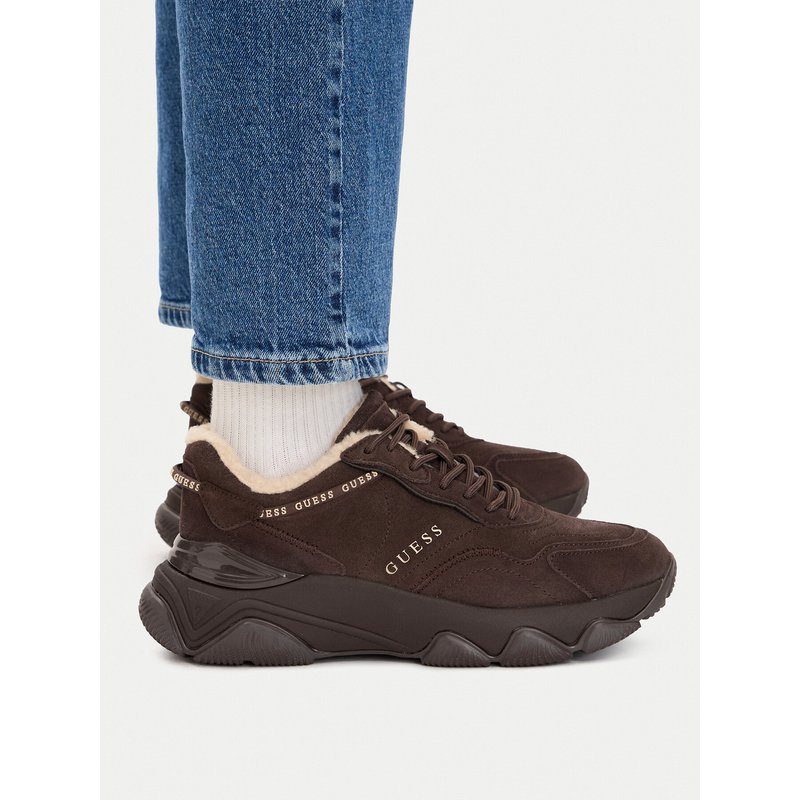 Sneakers Guess FLFMI3 SUE12 Dunkelbraun