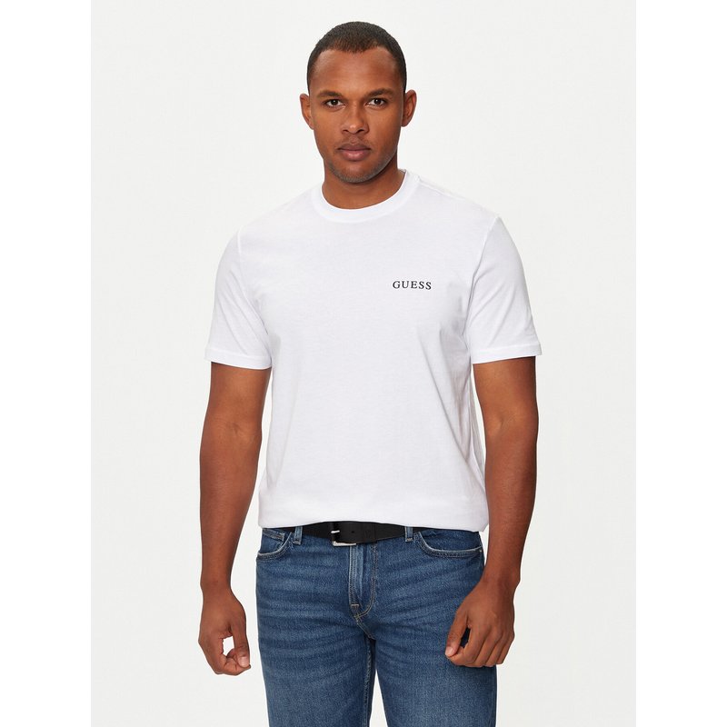 Guess T-Shirt U4BM03 KCAM1 Weiß Regular Fit
