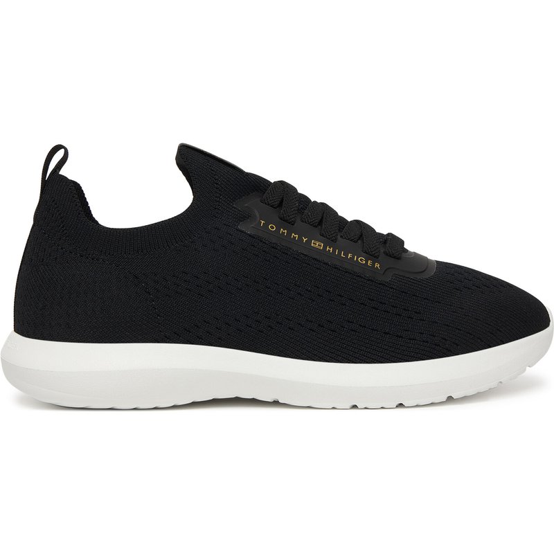Sneakers Tommy Hilfiger Th Knit Extralight Runner FW0FW09112 Schwarz