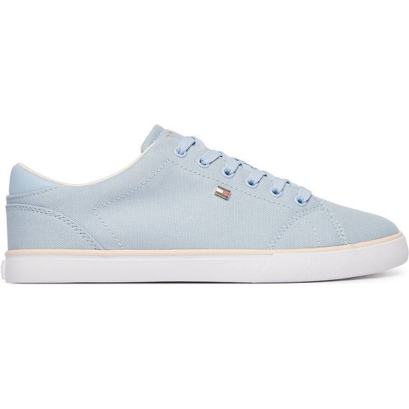 Sneakers aus Stoff Tommy Hilfiger Th Low Profile Vulc Canvas FW0FW09102 Himmelblau
