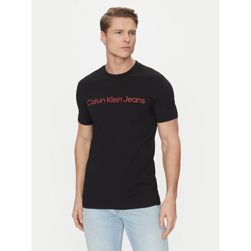 Calvin Klein Jeans T-Shirt J30J322552 Schwarz Slim Fit