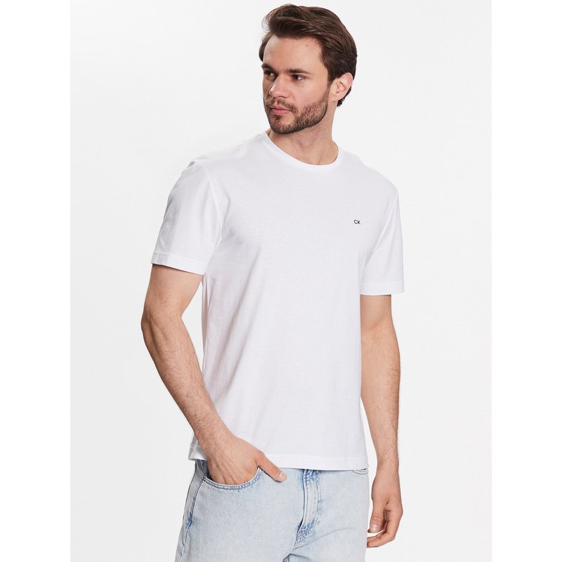 Calvin Klein T-Shirt Smooth K10K110589 Weiß Regular Fit