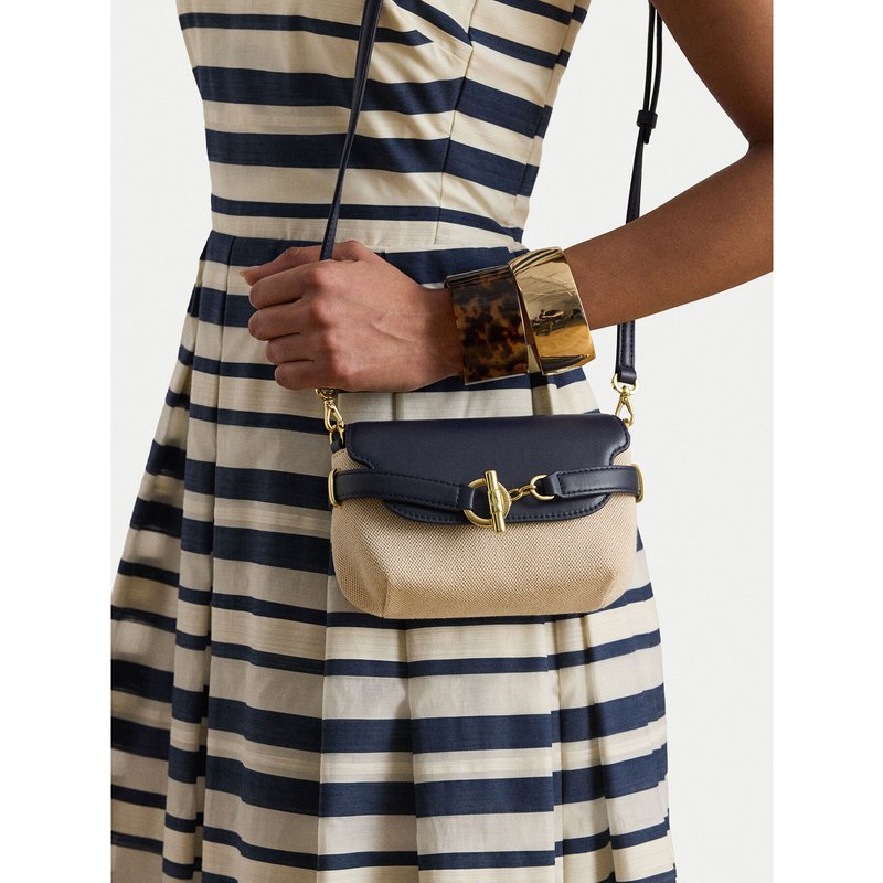 Handtasche LAUREN RALPH LAUREN 431P10121001 Dunkelblau