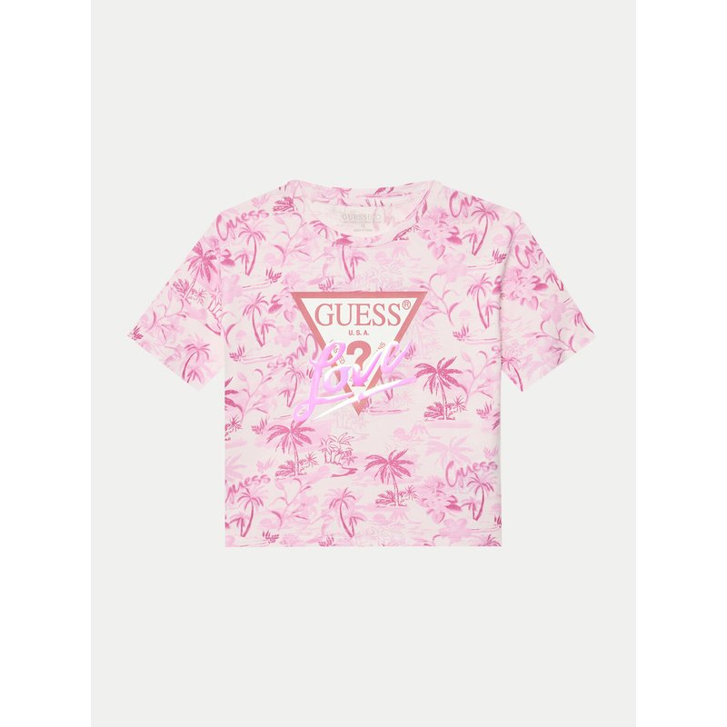 Guess T-Shirt J5GI10 K6YW4 Rosa Regular Fit