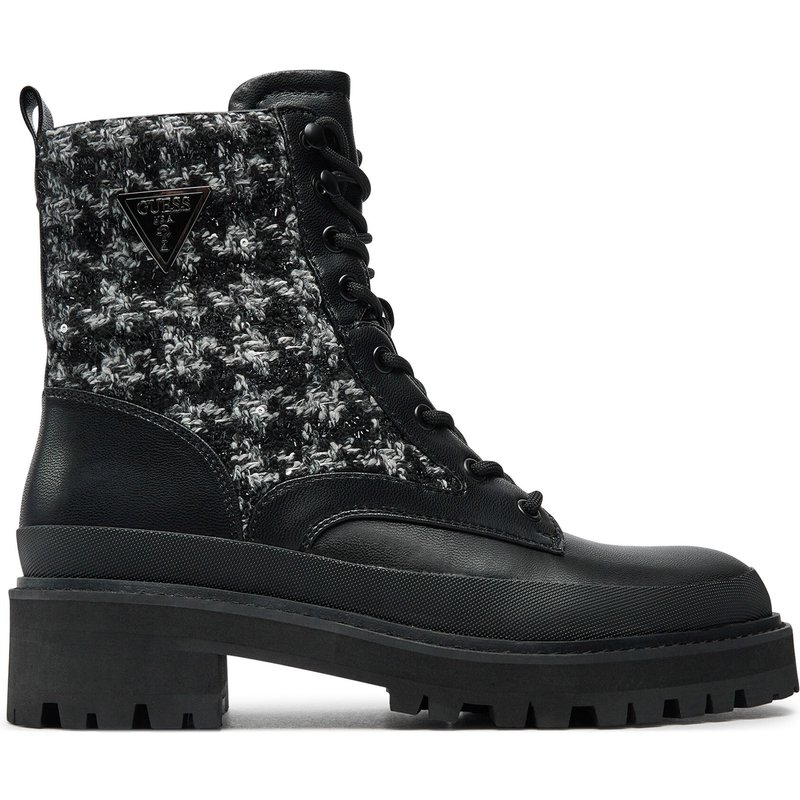 Schnürstiefeletten Guess Badany FLFBDN ELE10 Schwarz