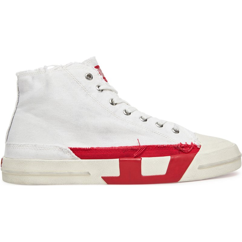 Sneakers aus Stoff Diesel S-D-Verse Mid Y03505P8114 Weiß