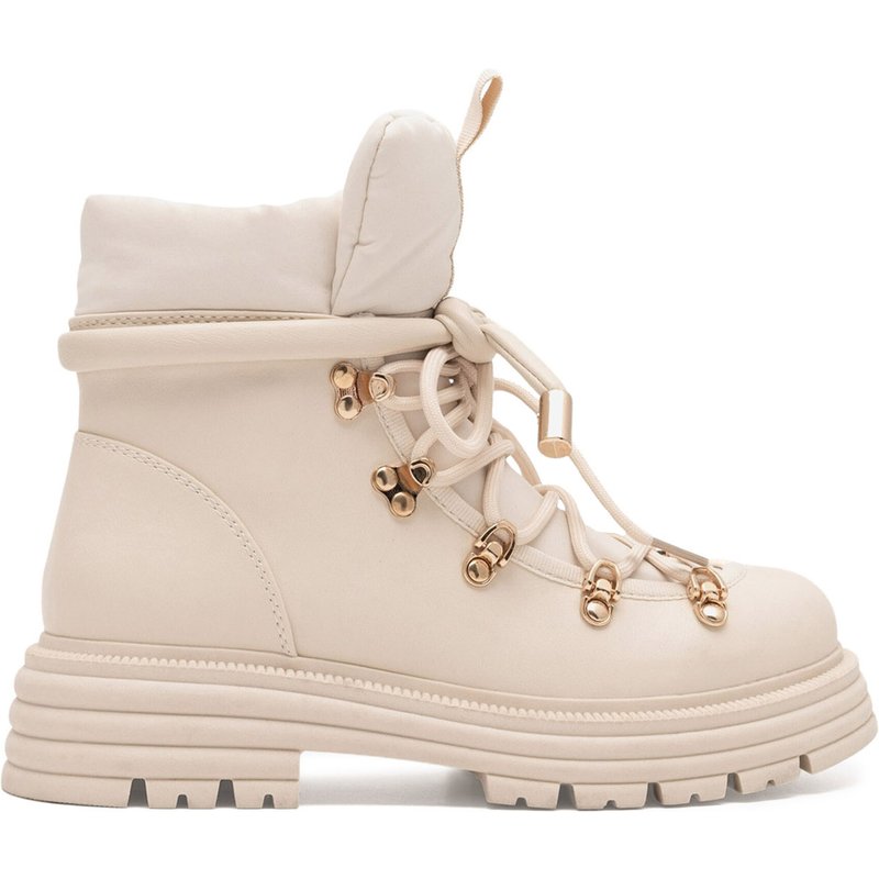 Schnürschuhe DeeZee LEDA WS6126-09 Beige